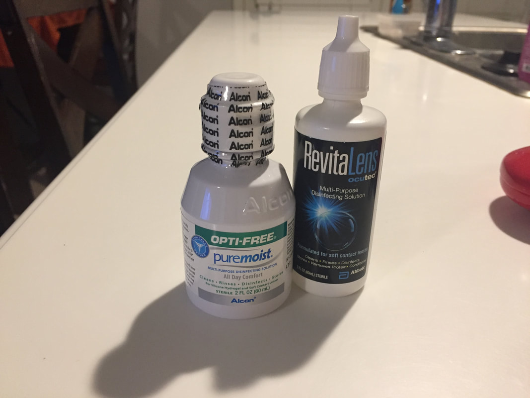 contacts cleaner in eye